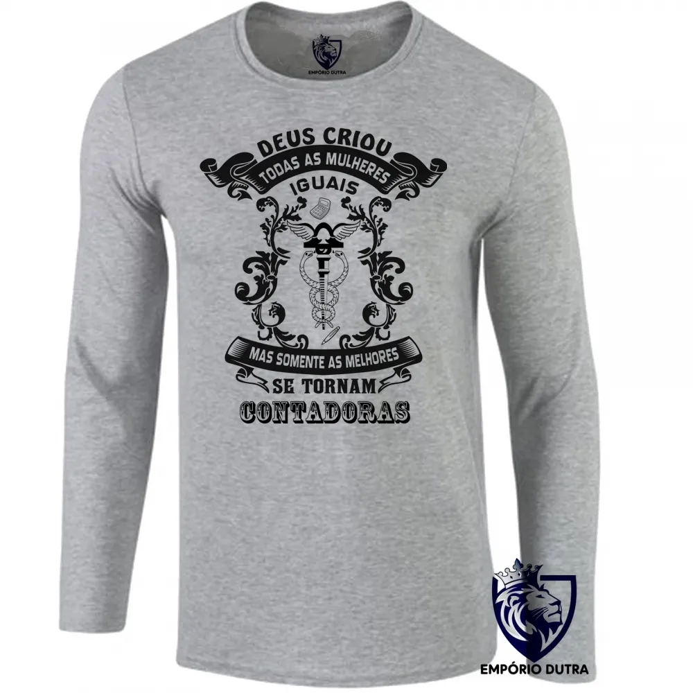 Camiseta manga longa Infantil ou Adulto Contadoras mulheres melhores Imagem