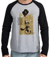 Camiseta manga longa Infantil ou Adulto frase Alexandre Herculano - Foto 2