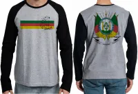 Camiseta manga longa Infantil ou Adulto Gaúcho rio grande do sul RS - Foto 3