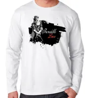 Camiseta manga longa Infantil ou Adulto Incredible Love caveira princesa - Foto 3