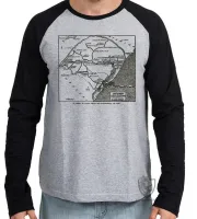 Camiseta manga longa Infantil ou Adulto Linhas férreas Rio Grande do Sul antigo trem - Foto 2