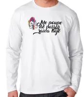 Camiseta manga longa Infantil ou Adulto Me poupe raiva hoje unicórnio bipolar - Foto 3
