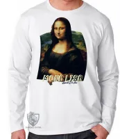 Camiseta manga longa Infantil ou Adulto Mona Lisa Leonardo Da Vinci - Foto 3