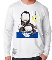 Camiseta manga longa Infantil ou Adulto pai menina melhor papai - Foto 3