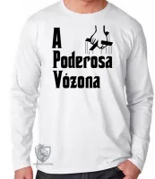 Camiseta manga longa Infantil ou Adulto Poderosa Vózona Vó Vovó - Foto 3