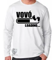 Camiseta manga longa Infantil ou Adulto vovó presente vó mãe bateria carregando - Foto 3