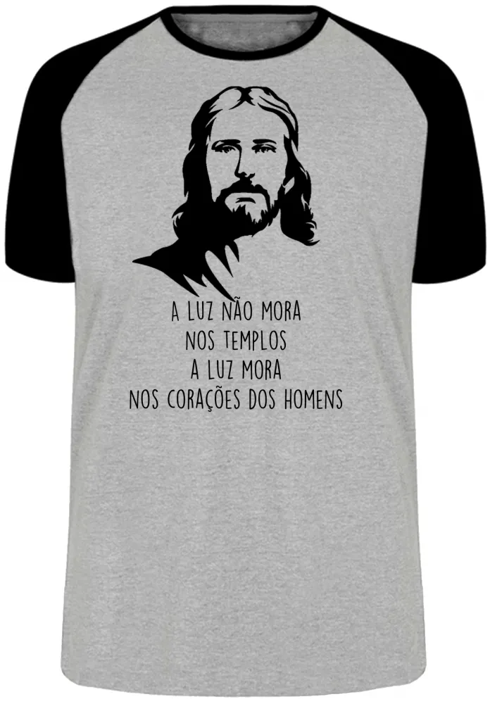 Camiseta adulto ou infantil luz Jesus Cristo Deus igreja