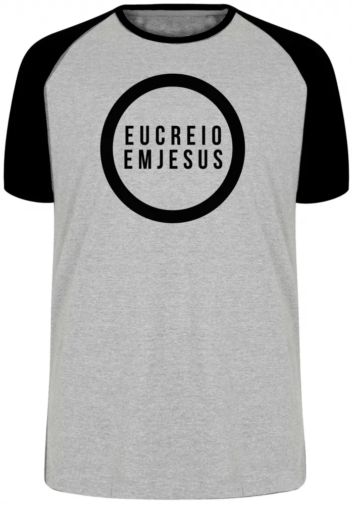 Camiseta adulto ou infantil Creio em Deus senhor JESUS Cristo