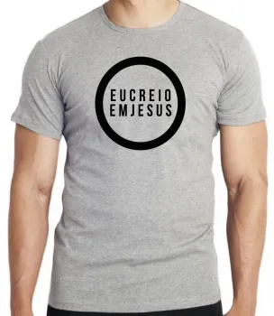 Camiseta adulto ou infantil Creio em Deus senhor JESUS Cristo - Foto 2