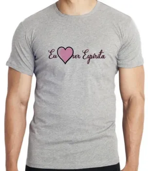Camiseta adulto ou infantil Eu amo ser Espírita Alan Kardec Espiritismo - Foto 2