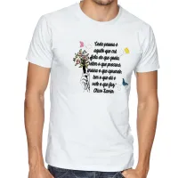 Camiseta adulto ou infantil Frase Chico Xavier espirita cada pessoa - Foto 3