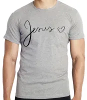 Camiseta adulto ou infantil Jesus cristo DEUS coração - Foto 4