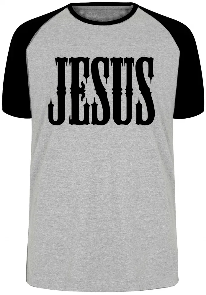 Camiseta adulto ou infantil Jesus Cristo DEUS Cristão nosso Rei Imagem