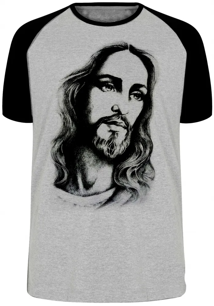 Camiseta adulto ou infantil Jesus Cristo DEUS verdadeiro salvador Imagem
