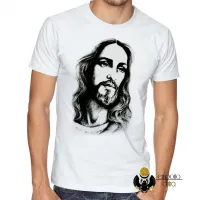 Camiseta adulto ou infantil Jesus Cristo DEUS verdadeiro salvador - Foto 2
