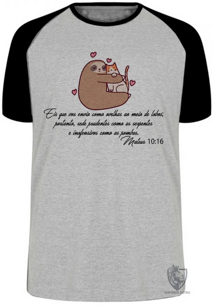 Camiseta adulto ou infantil Mateus 10 16