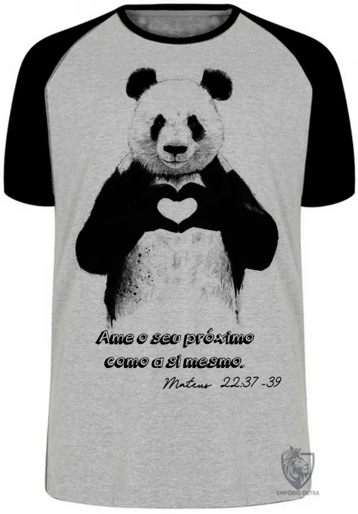 Camiseta adulto ou infantil Mateus 22 37 39 Ame próximo
