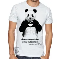 Camiseta adulto ou infantil Mateus 22 37 39 Ame próximo - Foto 2