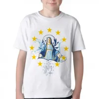 Camiseta adulto ou infantil Nossa Senhora das Graças santa JESUS Mãe - Foto 3