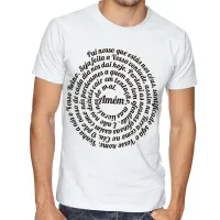 Camiseta adulto ou infantil Pai Nosso oração JESUS CRISTO DEUS - Foto 3