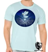 Camiseta adulto ou infantil Pomba da paz espirita Jesus amor Kardec - Foto 2