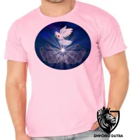Camiseta adulto ou infantil Pomba da paz espirita Jesus amor Kardec - Foto 3
