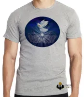 Camiseta adulto ou infantil Pomba da paz espirita Jesus amor Kardec - Foto 5