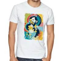 Camiseta adulto ou infantil São José santo igreja católica religião - Foto 3