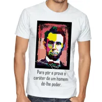 Camiseta adulto ou infantil Abraham Lincoln presidente EUA - Foto 5