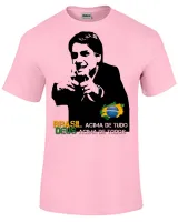 Camiseta adulto ou infantil Bolsonaro Brasil Deus acima - Foto 5