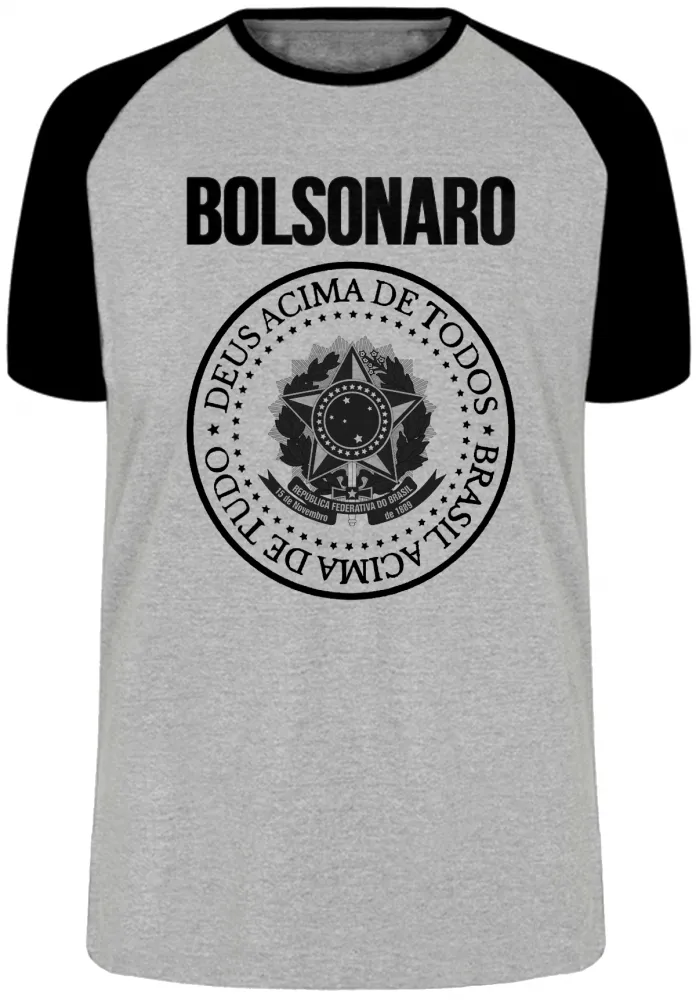 Camiseta adulto ou infantil Bolsonaro Brasil tudo Deus acima todos