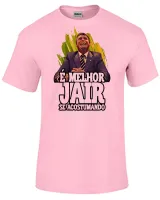 Camiseta adulto ou infantil Bolsonaro Jair se acostumando desenho - Foto 4