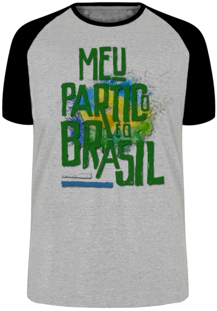 Camiseta adulto ou infantil Bolsonaro meu partido Brasil ele sim