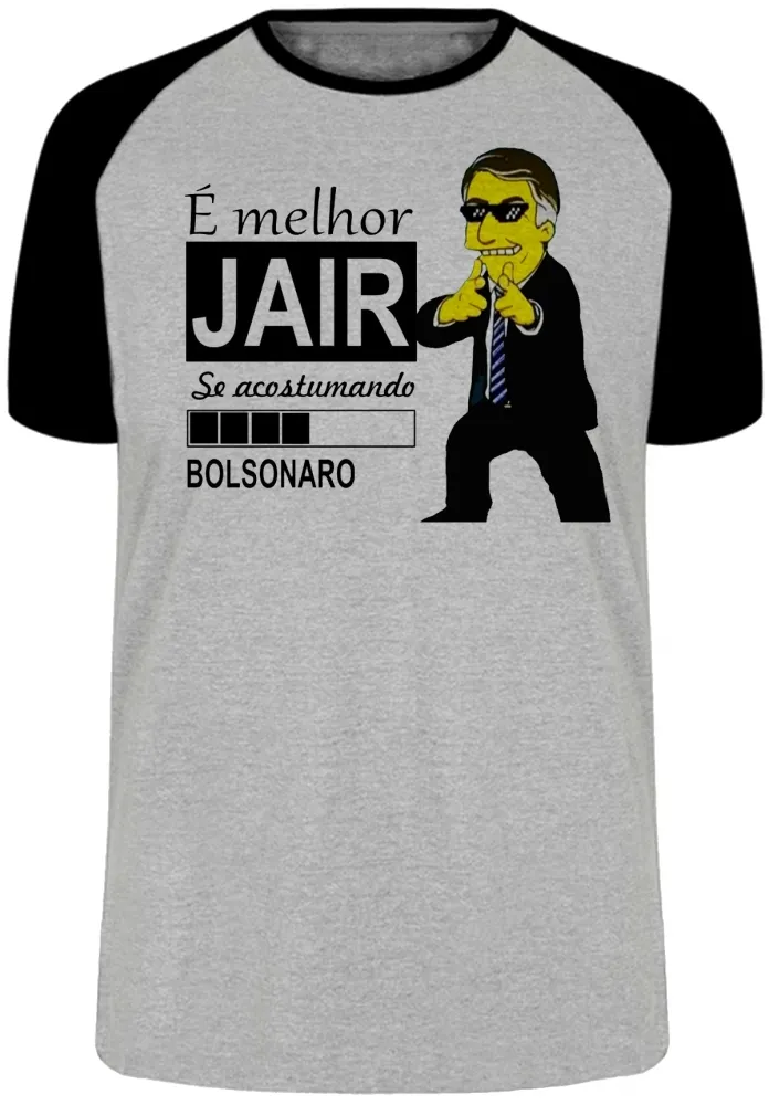 Camiseta adulto ou infantil Bolsonaro Simpsons Melhor Jair acotumando