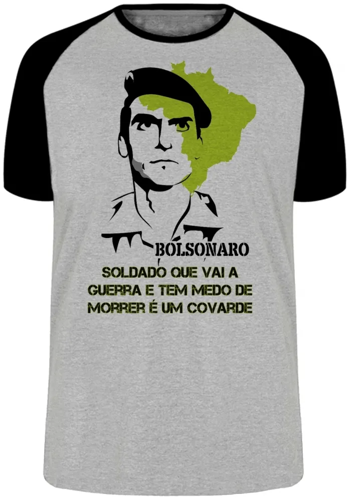 Camiseta adulto ou infantil Bolsonaro Soldado que vai a guerra