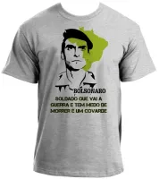 Camiseta adulto ou infantil Bolsonaro Soldado que vai a guerra - Foto 2