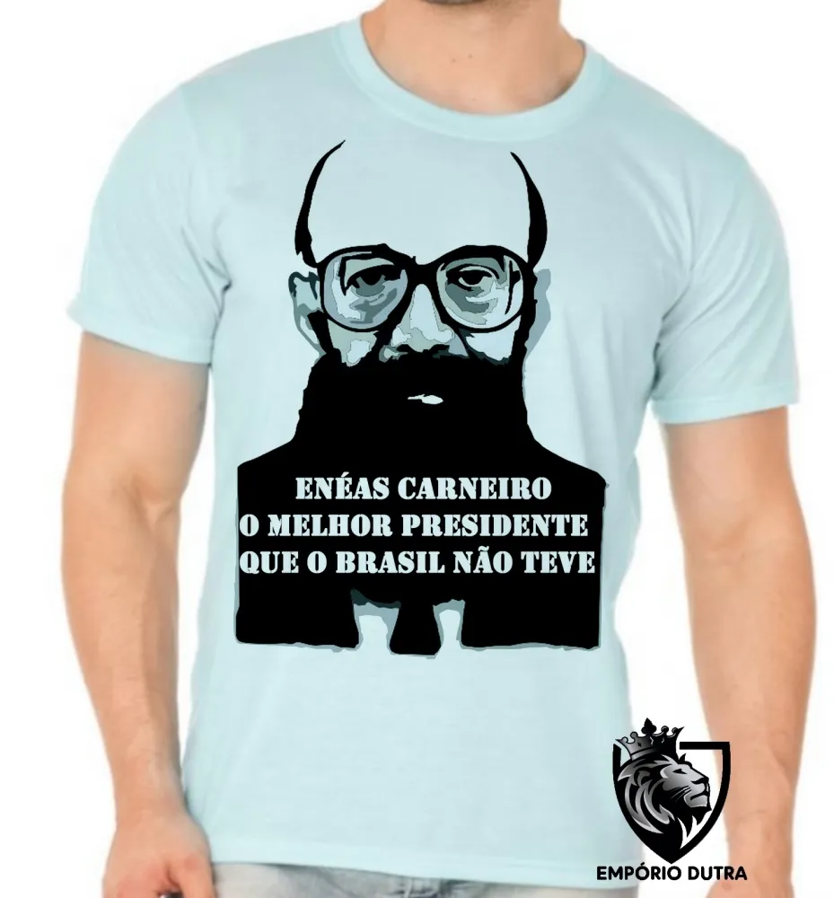  Camiseta adulto ou infantil Enéas Carneiro direita Brasil