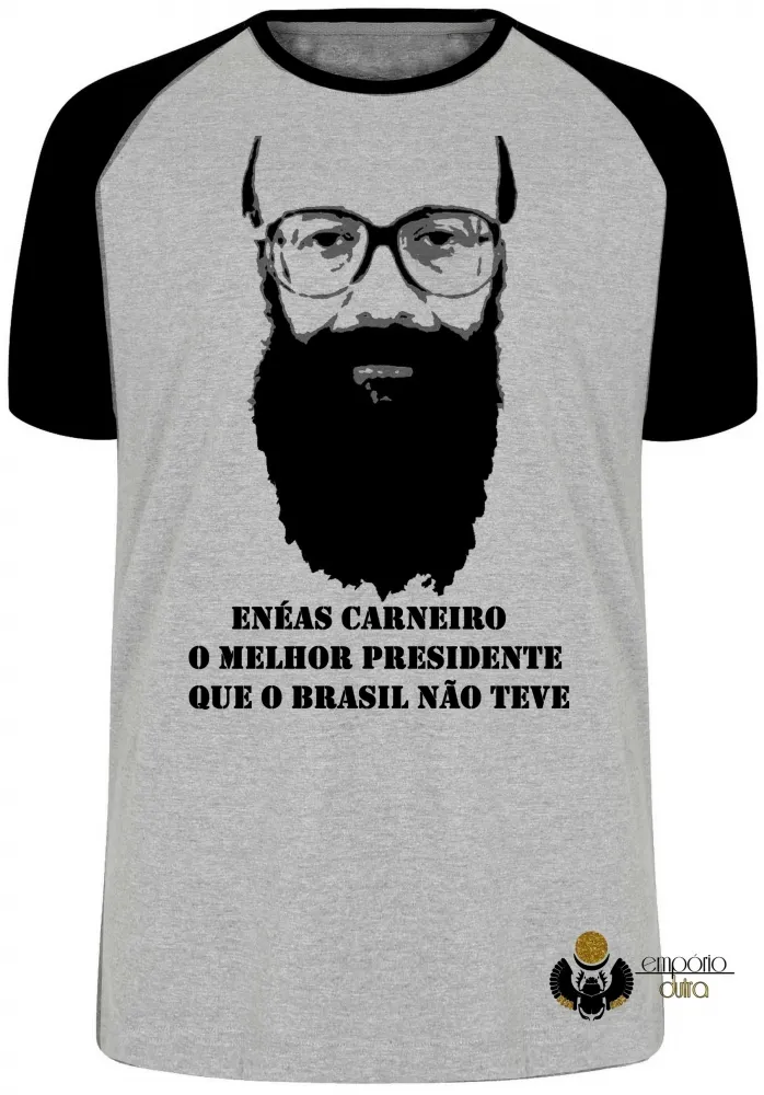 Camiseta adulto ou infantil Enéas Carneiro melhor presidente Brasil Imagem