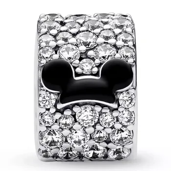 Berloque clipe mickey e minnie mouse – em Prata925 - Foto 2