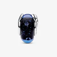 Berloque separador mickey minnie azul murano – em Prata925 - Foto 2