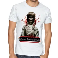 Camiseta adulto ou infantil Annabelle filme terror boneca - Foto 4