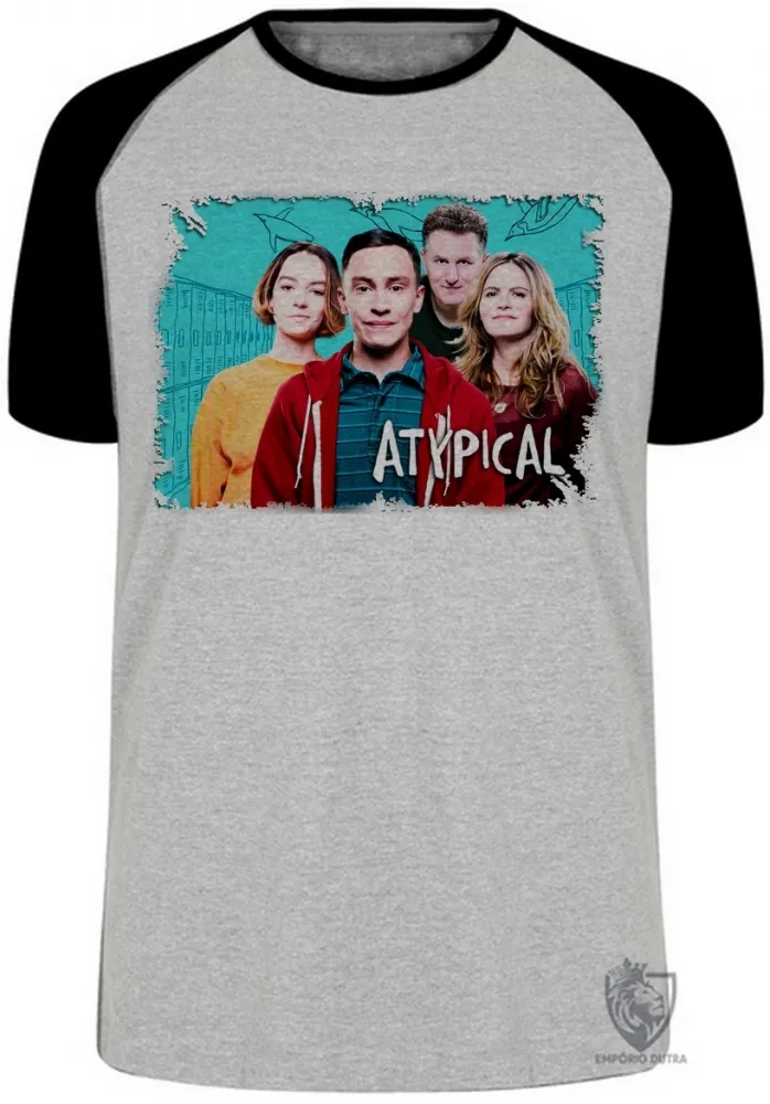 Camiseta adulto ou infantil Atypical seriado serie personagens Imagem