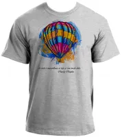 Camiseta adulto ou infantil balão frase Charles Chaplin - Foto 2