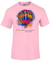 Camiseta adulto ou infantil balão frase Charles Chaplin - Foto 4