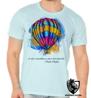 Camiseta adulto ou infantil balão frase Charles Chaplin - Foto 5