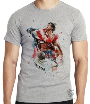 Camiseta adulto ou infantil Balboa luta boxe - Foto 2
