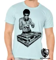 Camiseta adulto ou infantil Bruce lee tony stark DJ - Foto 5