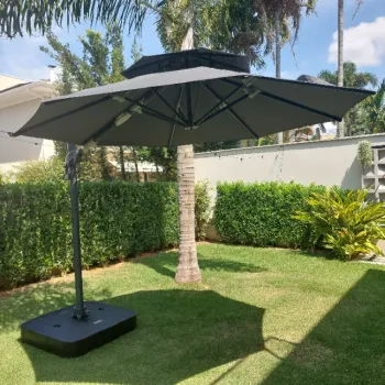 OMBRELONES LATERAL BELIZE 3m ø, MAIS BASE DE ÁGUA 150L - Foto 2