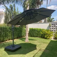 OMBRELONES LATERAL BELIZE 3m de diâmetro (BASE OPCIONAL) - Foto 4