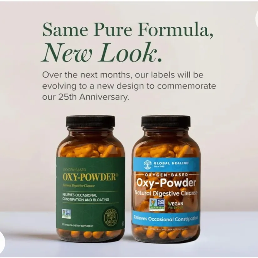 OXY-POWDER® Safe & Natural Colon Cleanser 60 Capsules Imagem